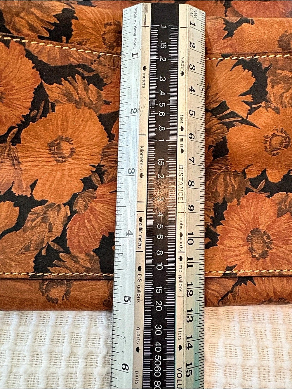 Vintage Furla Floral Tote in Brown & Black - Picture 6 of 8